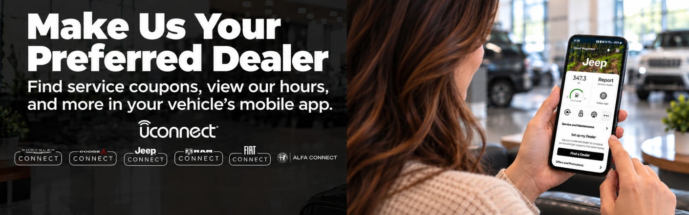 uconnect® make us your preferred dealer | Cutter Chrysler Jeep Dodge of Pearl City in Pearl City HI