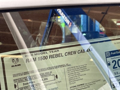 2026 RAM Ram 1500 RAM 1500 REBEL CREW CAB 4X4 5'7' BOX